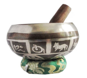 4" Singing carved bowl set SB-050S